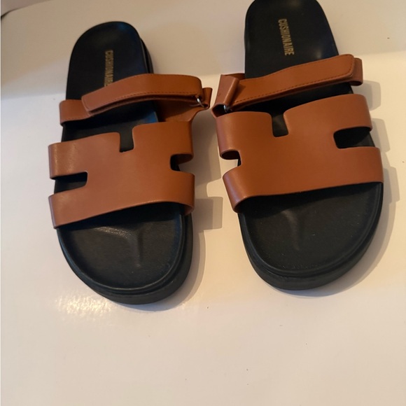 Cushionaire Shoes - Cushionaire Lotto Women's Slide Sandals in Brown Size 11 NEW